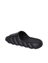 Moncler Lilo Black Quilted Slides - Men - Piano Luigi