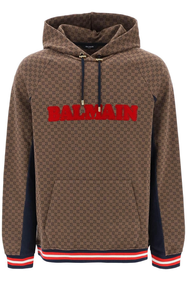 Balmain Brown Cotton Blend Sweatshirt - Men - Piano Luigi