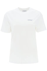 Off-White T-shirt With Back Embroidery - Women - Piano Luigi