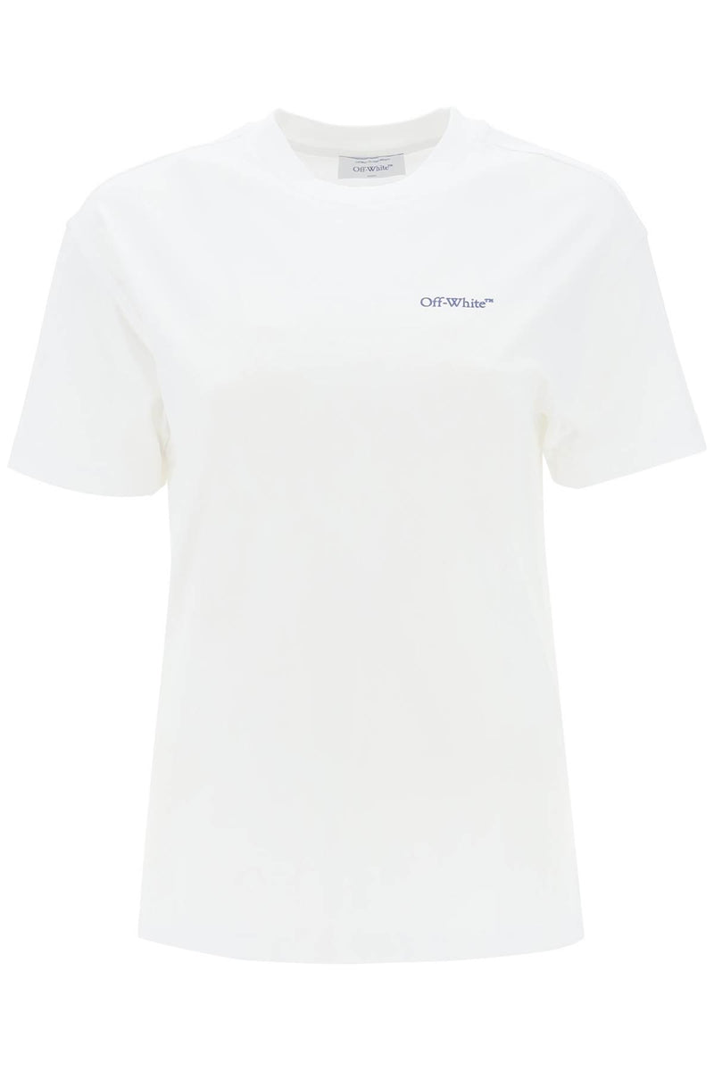 Off-White T-shirt With Back Embroidery - Women - Piano Luigi