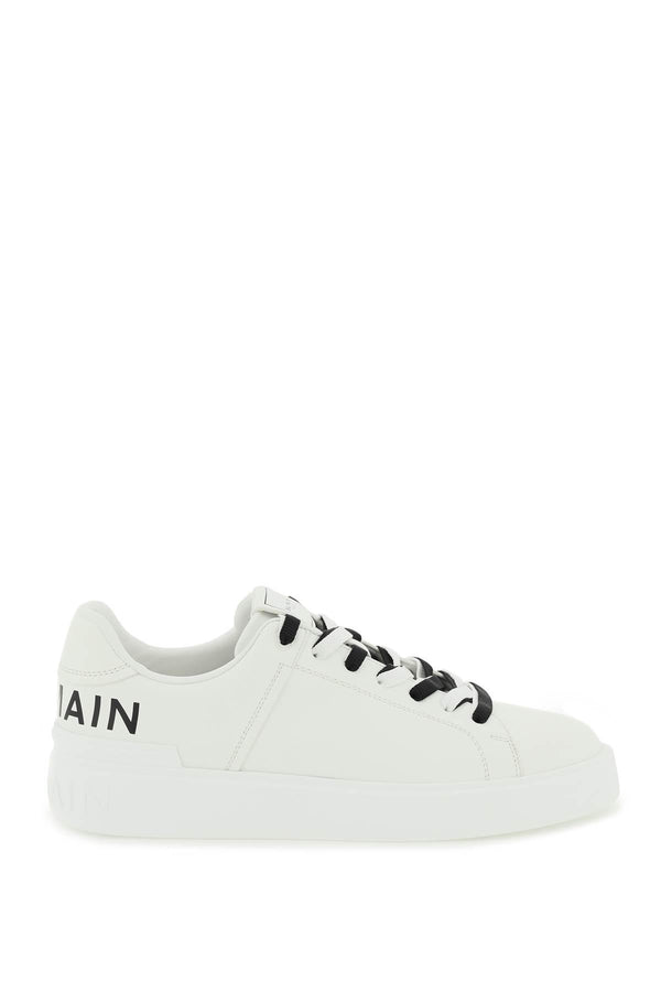 Balmain White B-court Sneakers - Men - Piano Luigi