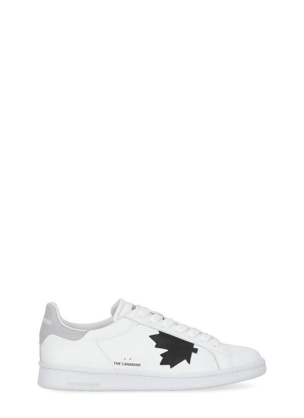 Dsquared2 White And Grey Boxer Sneakers - Men - Piano Luigi