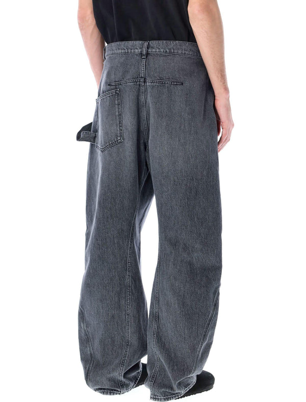 J.W. Anderson Twisted Workwear Denim Pants - Men - Piano Luigi