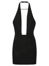 Dsquared2 Icon Leather Trim Dress - Women - Piano Luigi