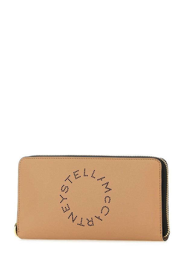 Stella McCartney Logo Perforated Zipped Wallet - Women - Piano Luigi