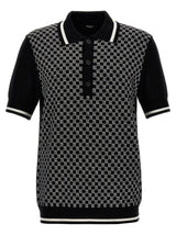 Balmain mini Monogram Polo Shirt - Men - Piano Luigi