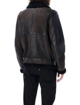 Golden Goose Zip-up Shearling Leather Jacket - Men - Piano Luigi