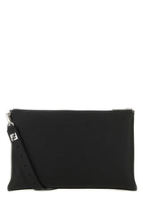 Black Leather Fendi Roma Shoulder Bag - Women - Piano Luigi