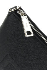 Black Leather Fendi Roma Shoulder Bag - Women - Piano Luigi