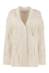 Bottega Veneta All-over Jacquard Knit Oversized Cardigan - Women - Piano Luigi