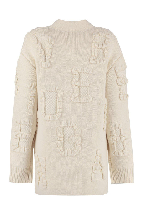 Bottega Veneta All-over Jacquard Knit Oversized Cardigan - Women - Piano Luigi