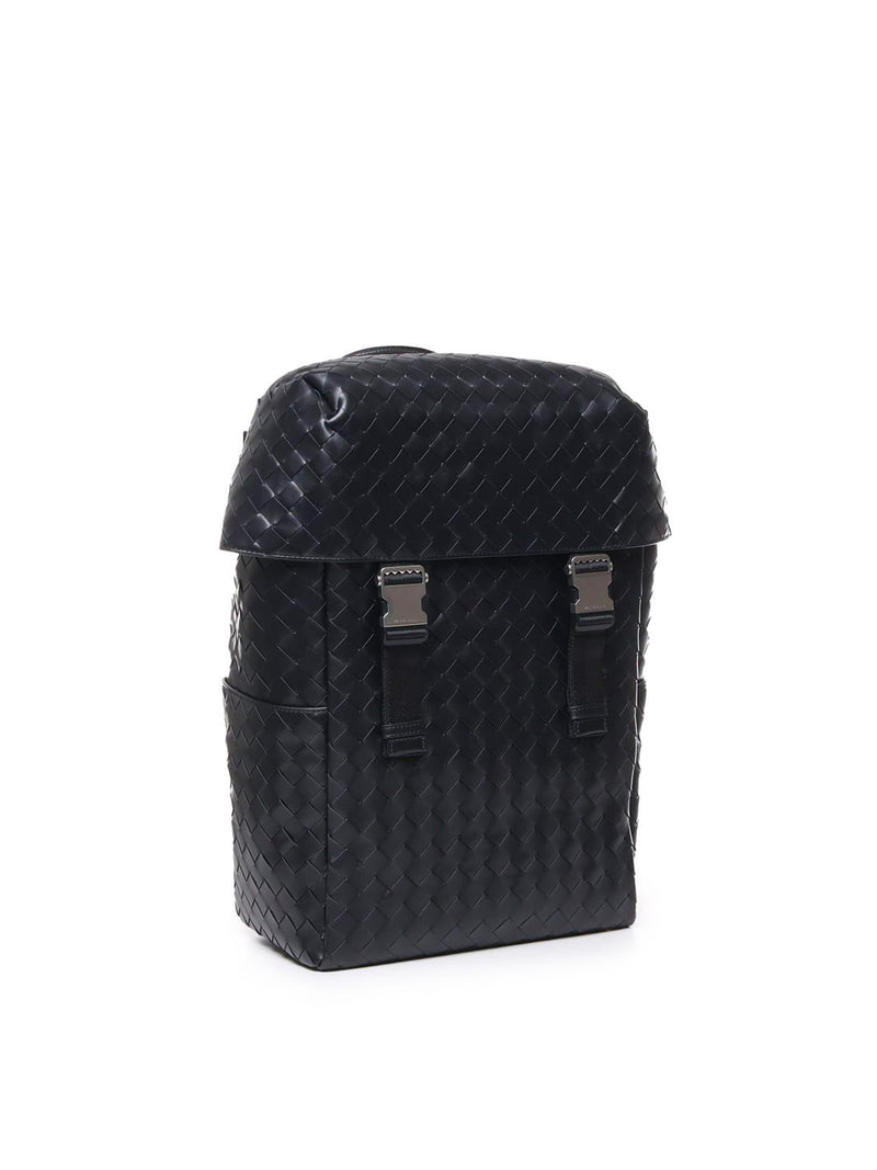 Bottega Veneta Backpack With Intreccio Flap - Men - Piano Luigi