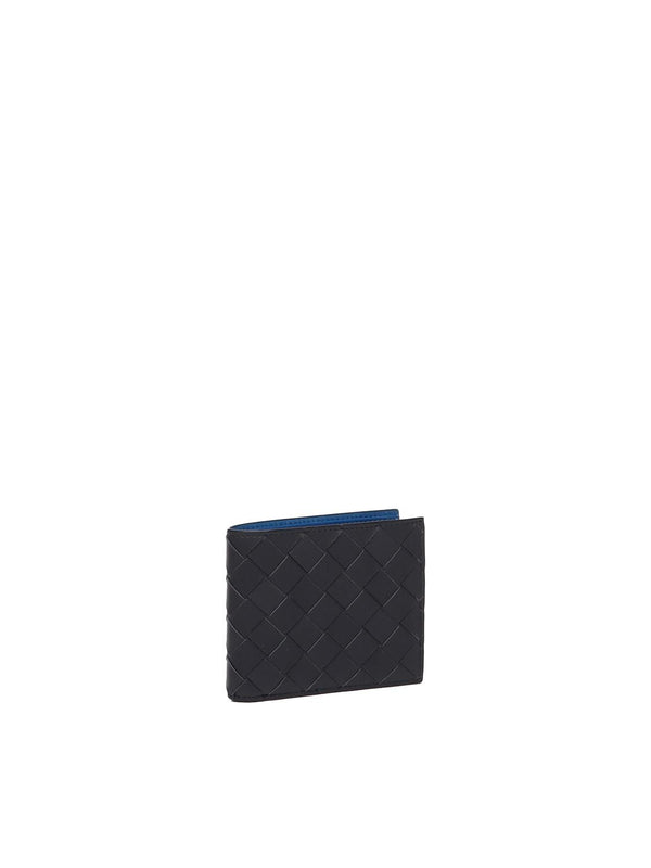 Bottega Veneta Bi-fold Wallet In Intreccio Calfskin - Men - Piano Luigi