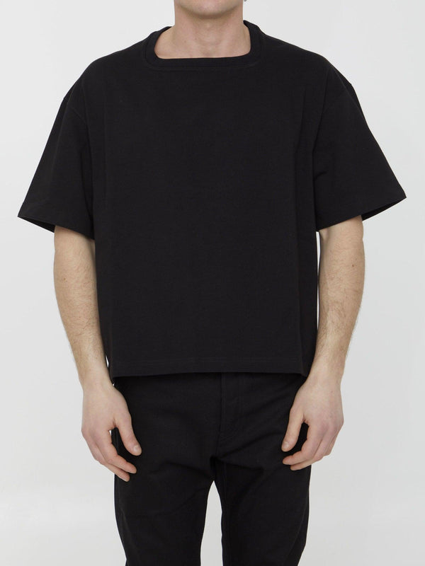 Bottega Veneta Black Cotton T-shirt - Men - Piano Luigi