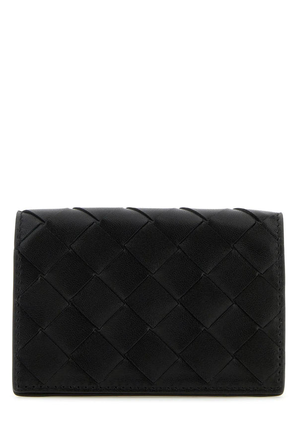 Bottega Veneta Black Leather Business Card Holder - Women - Piano Luigi