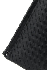 Bottega Veneta Black Leather Flat Loops Crossbody Bag - Men - Piano Luigi