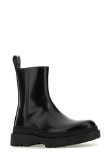 Bottega Veneta Black Leather Highway Ankle Boots - Men - Piano Luigi