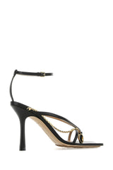 Bottega Veneta Black Leather Stretch Sandals - Women - Piano Luigi