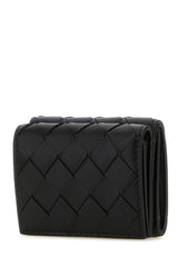 Bottega Veneta Black Leather Tiny Intrecciato Wallet - Women - Piano Luigi