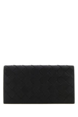 Bottega Veneta Black Leather Wallet - Men - Piano Luigi