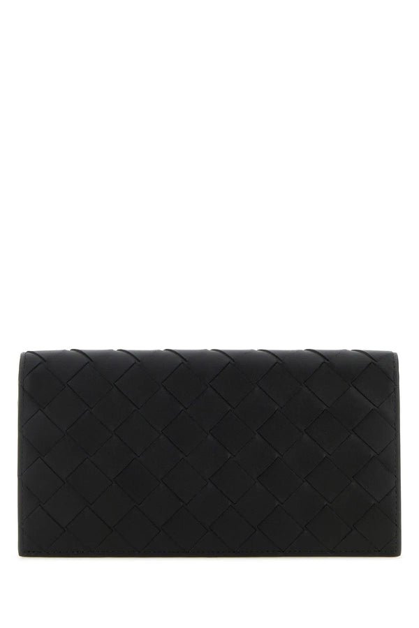 Bottega Veneta Black Leather Wallet - Men - Piano Luigi