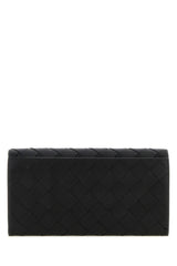 Bottega Veneta Black Leather Wallet - Men - Piano Luigi