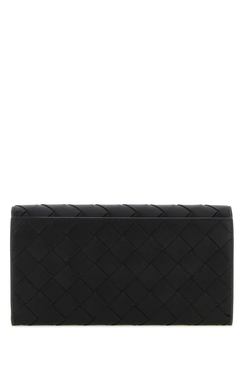 Bottega Veneta Black Leather Wallet - Men - Piano Luigi