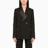 Bottega Veneta Black Wool Tuxedo Jacket - Women - Piano Luigi