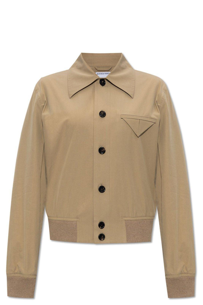 Bottega Veneta Collared Button-up Jacket - Women - Piano Luigi