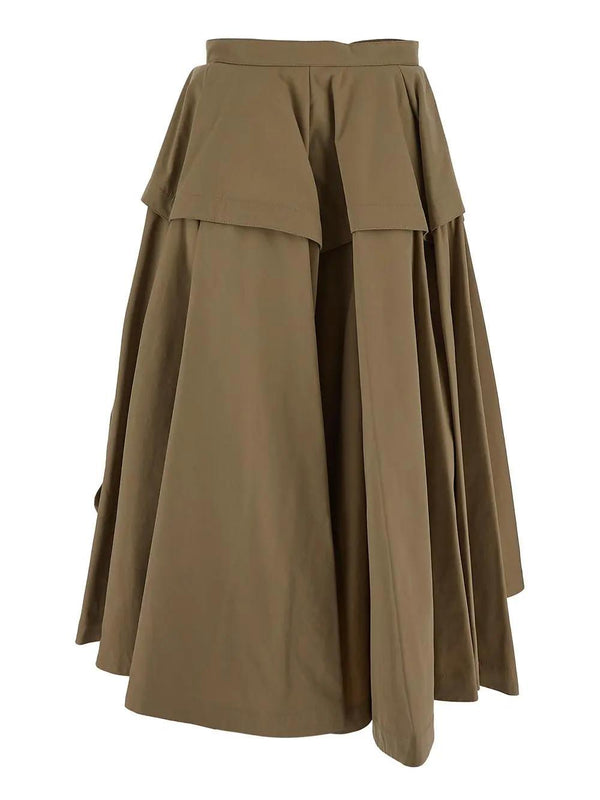 Bottega Veneta Compact Cotton Skirt - Women - Piano Luigi