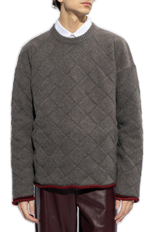 Bottega Veneta Crewneck Sleeved Sweater - Men - Piano Luigi