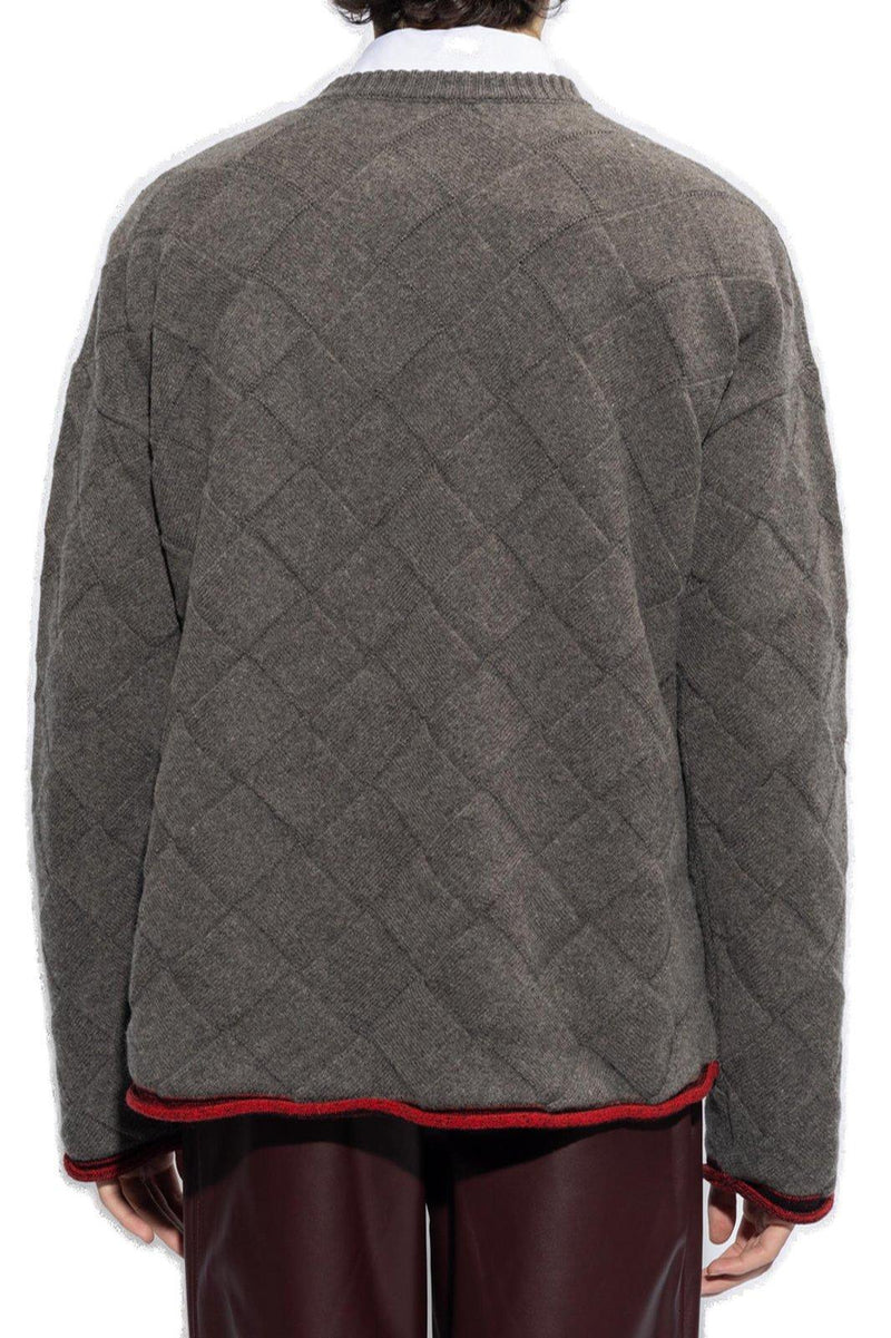 Bottega Veneta Crewneck Sleeved Sweater - Men - Piano Luigi