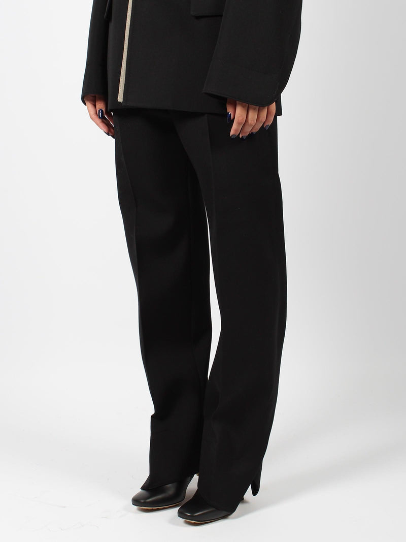 Bottega Veneta Curved Shape Wool Pant - Women - Piano Luigi