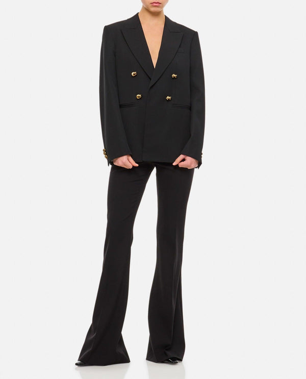 Bottega Veneta Double-breasted Twill Jacket - Women - Piano Luigi