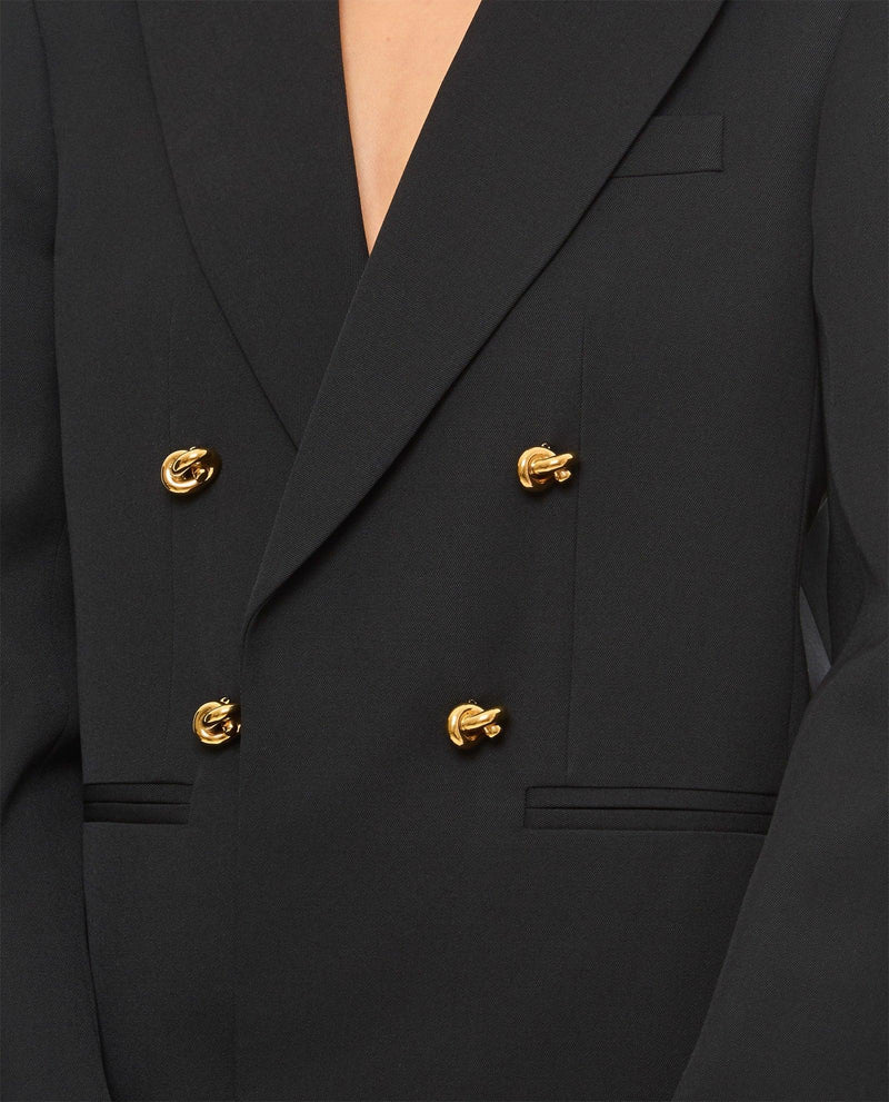 Bottega Veneta Double-breasted Twill Jacket - Women - Piano Luigi