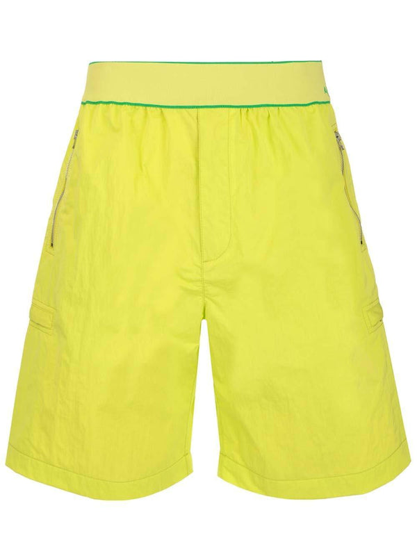 Bottega Veneta Elasticated Waistband Reverse Logo Shorts - Men - Piano Luigi