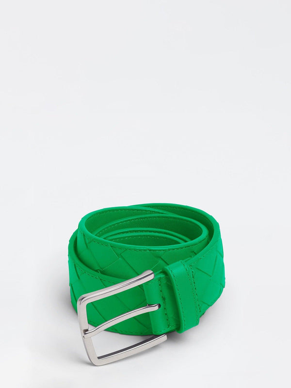 Bottega Veneta Green Leather Belt - Men - Piano Luigi