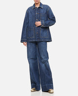 Bottega Veneta Indigo Wash Denim Overshirt - Women - Piano Luigi