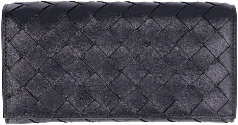 Bottega Veneta Intrecciato Flap Over Wallet - Women - Piano Luigi