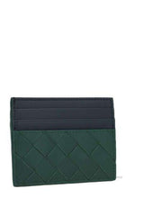 Bottega Veneta Intrecciato Two-toned Card Holder - Men - Piano Luigi