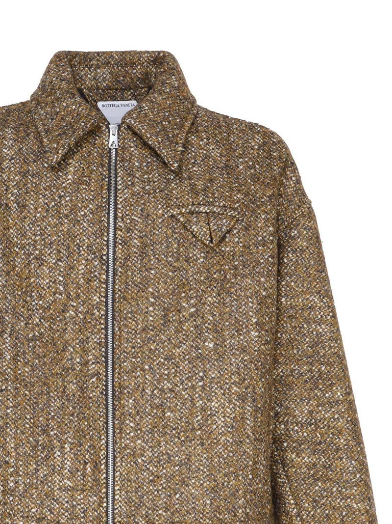 Bottega Veneta Kimono Jacket In Spotted Textured Wool - Men - Piano Luigi