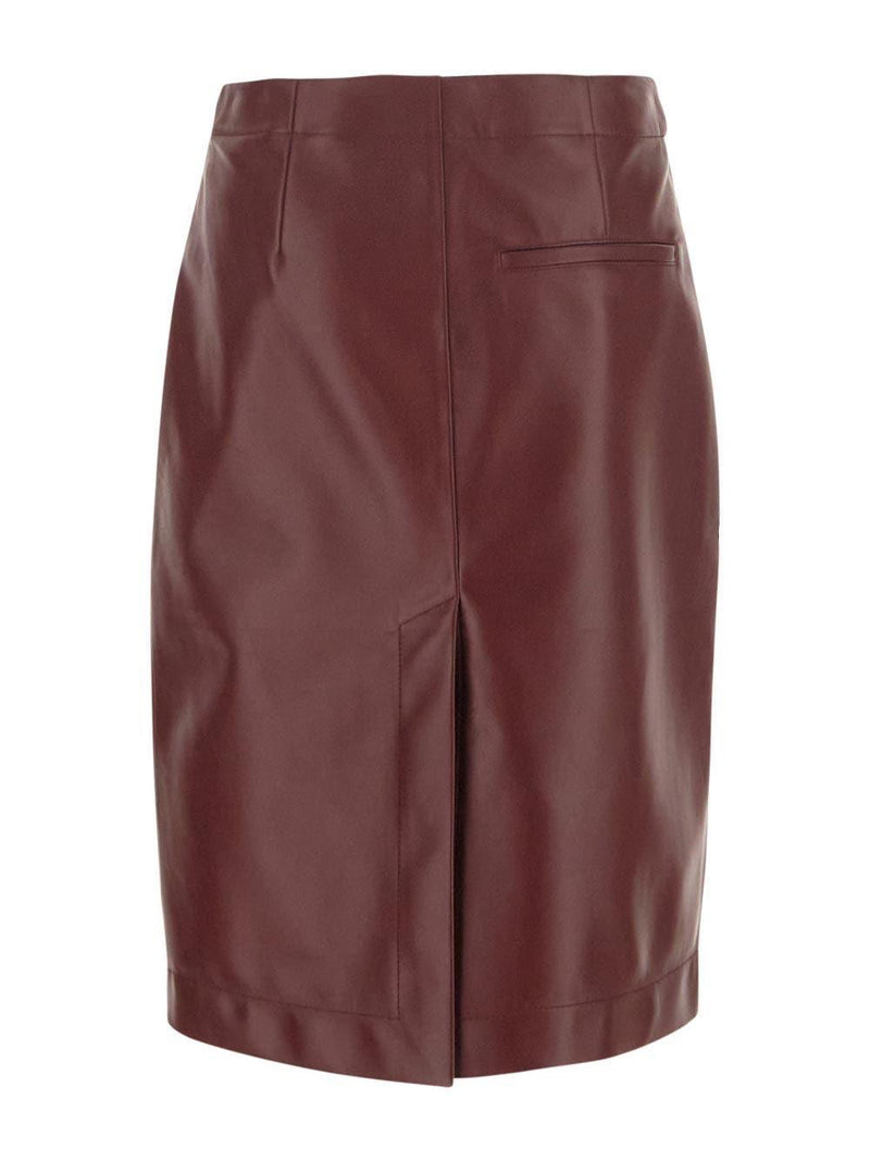 Bottega Veneta Leather Skirt - Women - Piano Luigi