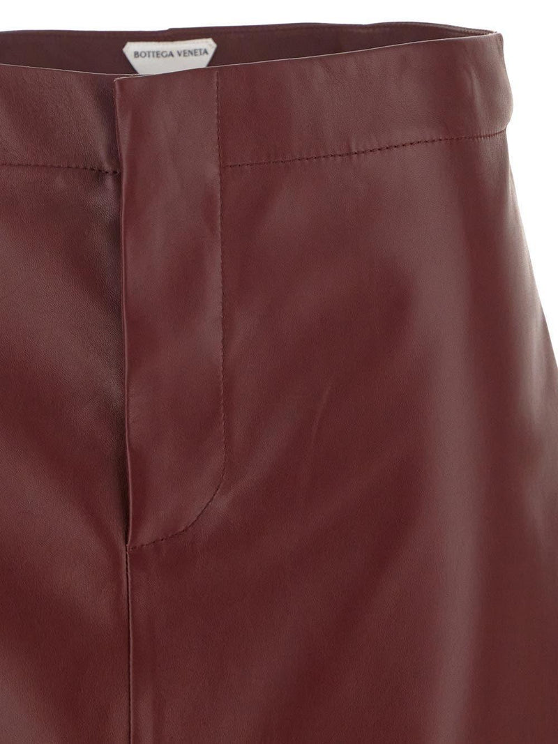 Bottega Veneta Leather Skirt - Women - Piano Luigi