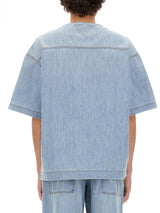 Bottega Veneta Light Bleached Denim T-shirt - Men - Piano Luigi