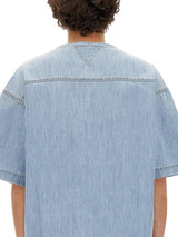 Bottega Veneta Light Bleached Denim T-shirt - Men - Piano Luigi