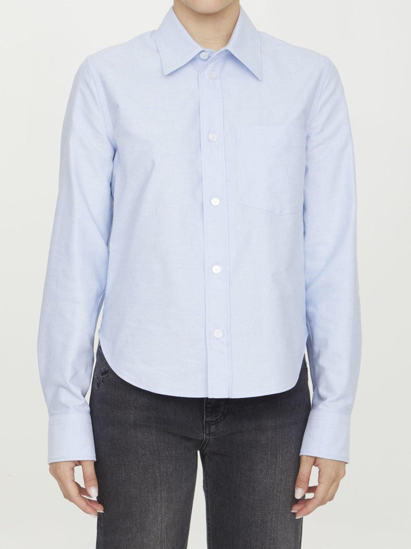 Bottega Veneta Light-blue Cotton Shirt - Women - Piano Luigi