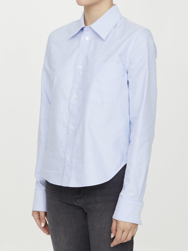 Bottega Veneta Light-blue Cotton Shirt - Women - Piano Luigi