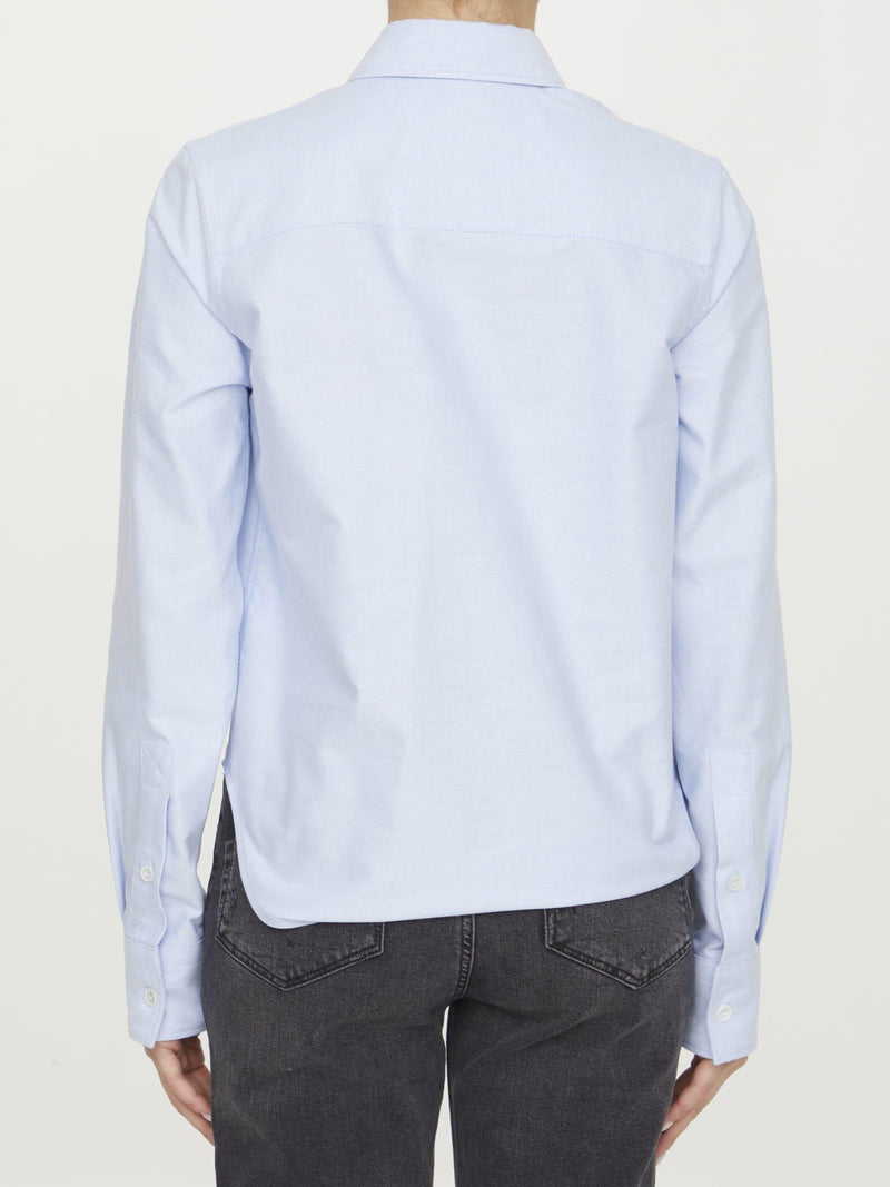 Bottega Veneta Light-blue Cotton Shirt - Women - Piano Luigi