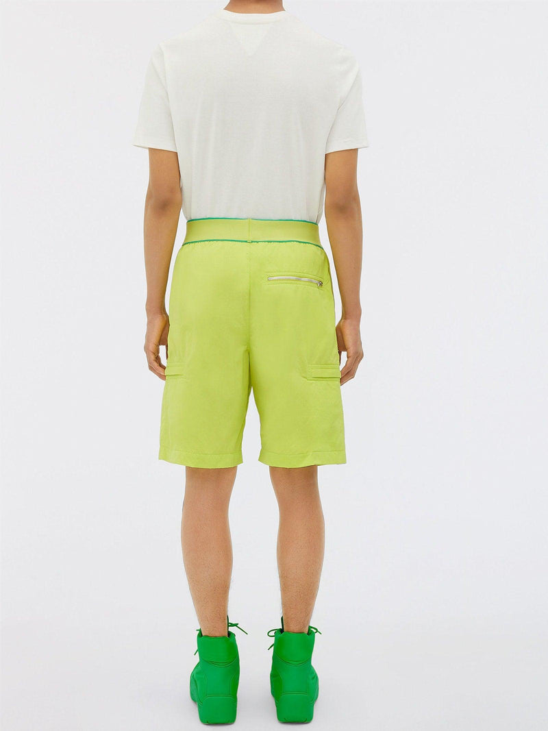 Bottega Veneta Lime Cargo Bermuda Shorts - Men - Piano Luigi