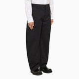 Bottega Veneta Navy Wool Balloon Trousers - Men - Piano Luigi